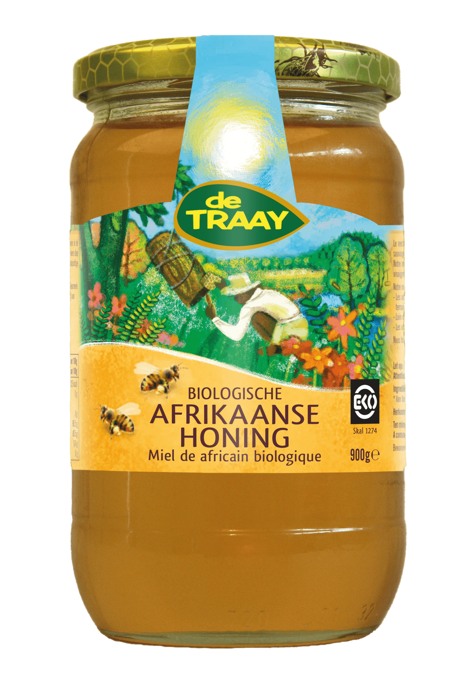 De Traay Afrikaanse honing bio 900g